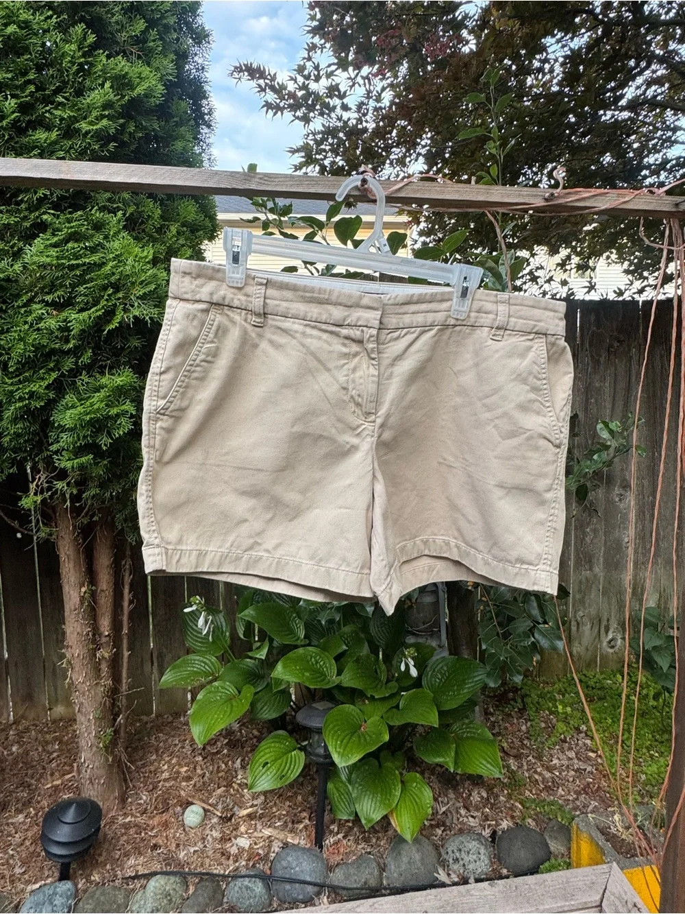 J.Crew Women’s Chino Shorts – Size 14 – Khaki Beige